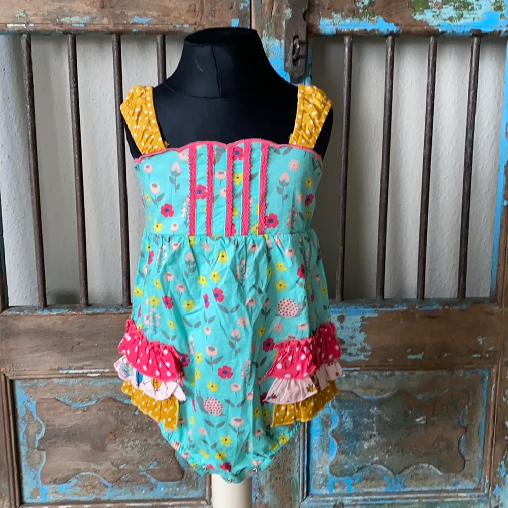 Matilda Jane patchwork cotton romper, 18-24M